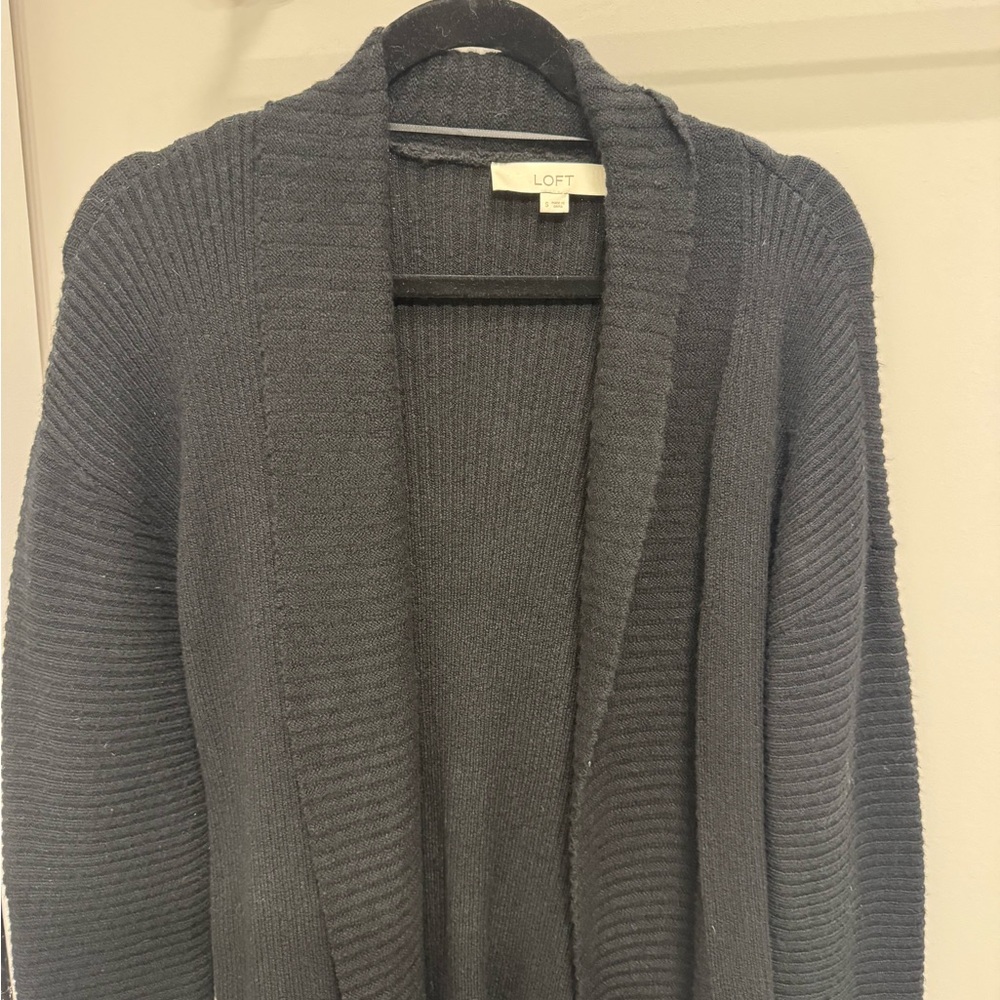 LOFT Women's Black Cardigan Sweater